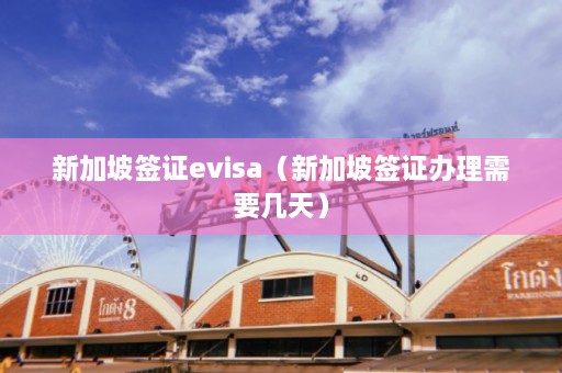 新加坡签证evisa（新加坡签证办理需要几天）  第1张