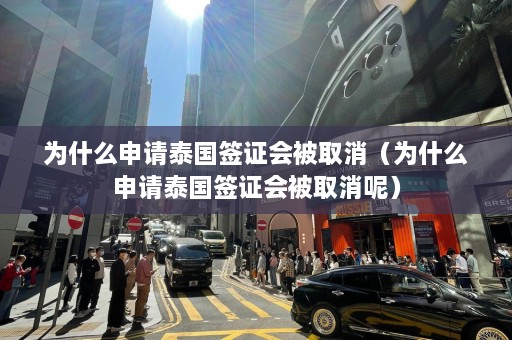 为什么申请泰国签证会被取消（为什么申请泰国签证会被取消呢）  第1张