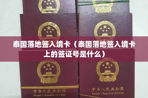 泰国落地签入境卡（泰国落地签入境卡上的签证号是什么）