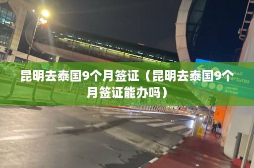 昆明去泰国9个月签证（昆明去泰国9个月签证能办吗）  第1张