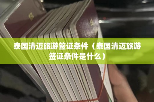 泰国清迈旅游签证条件（泰国清迈旅游签证条件是什么）  第1张