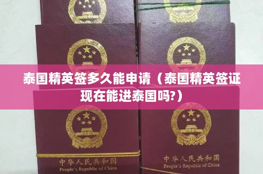 泰国精英签多久能申请（泰国精英签证现在能进泰国吗?）  第1张