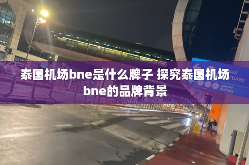 泰国机场bne是什么牌子 探究泰国机场bne的品牌背景  第1张