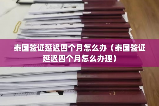 泰国签证延迟四个月怎么办（泰国签证延迟四个月怎么办理）  第1张