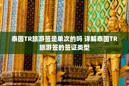 泰国TR旅游签是单次的吗 详解泰国TR旅游签的签证类型  第1张