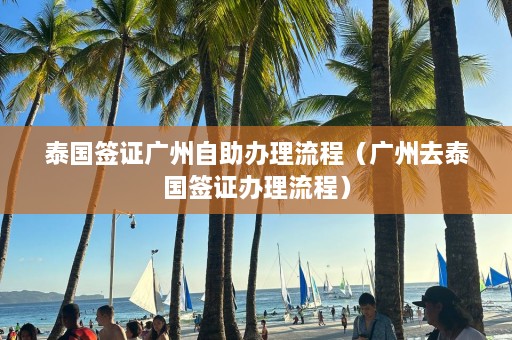 泰国签证广州自助办理流程（广州去泰国签证办理流程）