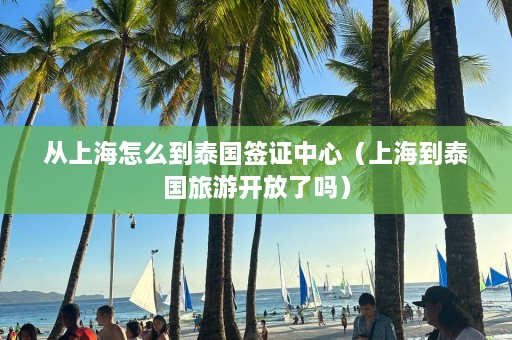 从上海怎么到泰国签证中心（上海到泰国旅游开放了吗）