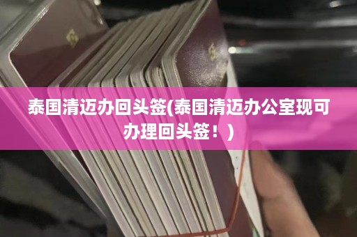 泰国清迈办回头签(泰国清迈办公室现可办理回头签！)  第1张