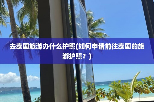 去泰国旅游办什么护照(如何申请前往泰国的旅游护照？)