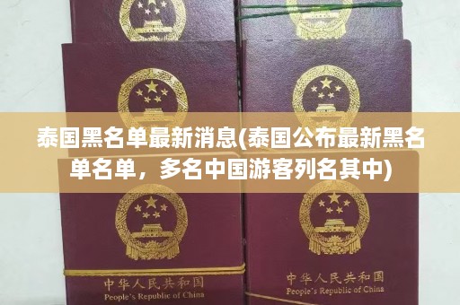 泰国黑名单最新消息(泰国公布最新黑名单名单，多名中国游客列名其中)  第1张