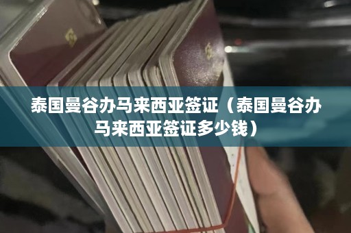 泰国曼谷办马来西亚签证（泰国曼谷办马来西亚签证多少钱）  第1张