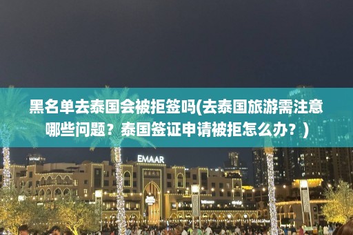 黑名单去泰国会被拒签吗(去泰国旅游需注意哪些问题？泰国签证申请被拒怎么办？)