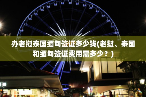 办老挝泰国缅甸签证多少钱(老挝、泰国和缅甸签证费用需多少？)  第1张