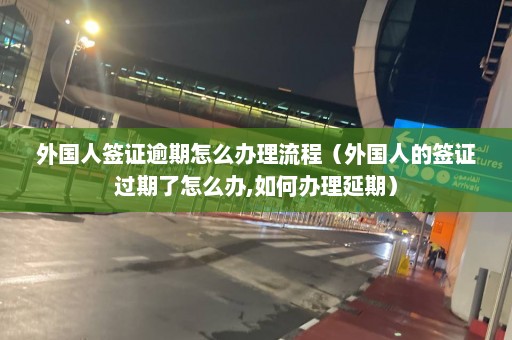 外国人签证逾期怎么办理流程（外国人的签证过期了怎么办,如何办理延期）